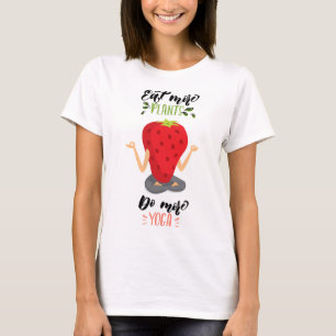Camiseta Coma mais plantas fazem mais ioga