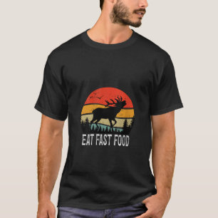 Camiseta Coma Mais Rapidamente Comida Vintage Wildlife Trip