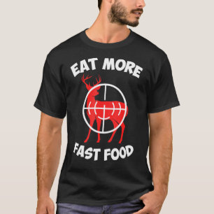 Camiseta Coma mais rápido o Hunter Hunt Archery de Comidas