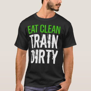 Camiseta Coma Malhação de ginástica do esporte sujo do trem