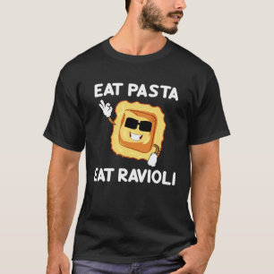 Camiseta Coma Massa Coma Ravióli Citações Sobre Comida Ital