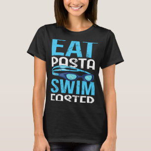 Camiseta Coma Massa Nade Mais Rápido Nadador