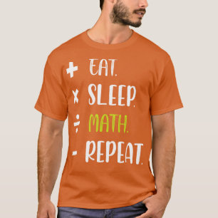 Camiseta Coma Matemática no Sono Repete Matemática Engraçad