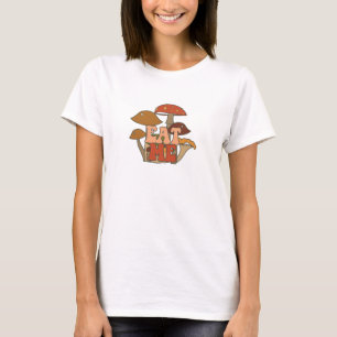 Camiseta "Coma-Me" - Design de Cogumelo Whimsical