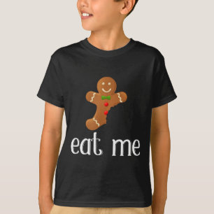Camiseta Coma Me Homemade de Biscoito de Natal Engraçado 