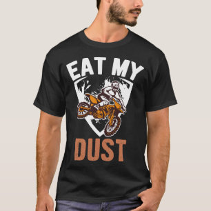 Camiseta Coma Meu Engraçado Engraçado, Motocross Dirt Bicho
