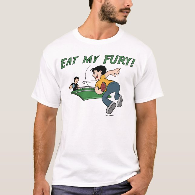 Camiseta Coma meu t-shirt da fúria (Frente)