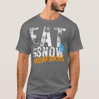 Camiseta Coma minha esqui de inverno da Neve MADAFAKAS
