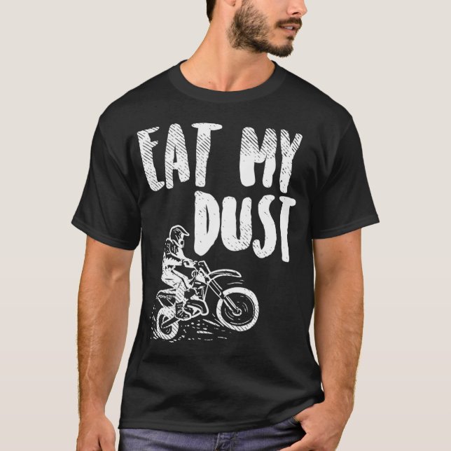 Camiseta Coma minha moto moto-transversal de moto de saia-p (Frente)