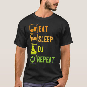 Camiseta Coma Música Repetitiva Dj Repetitiva Turntables