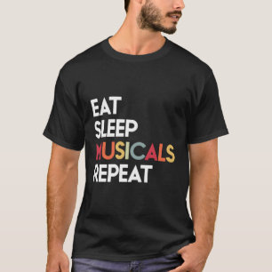 Camiseta Coma Musicais Do Sono, Repita Presente No Teatro P