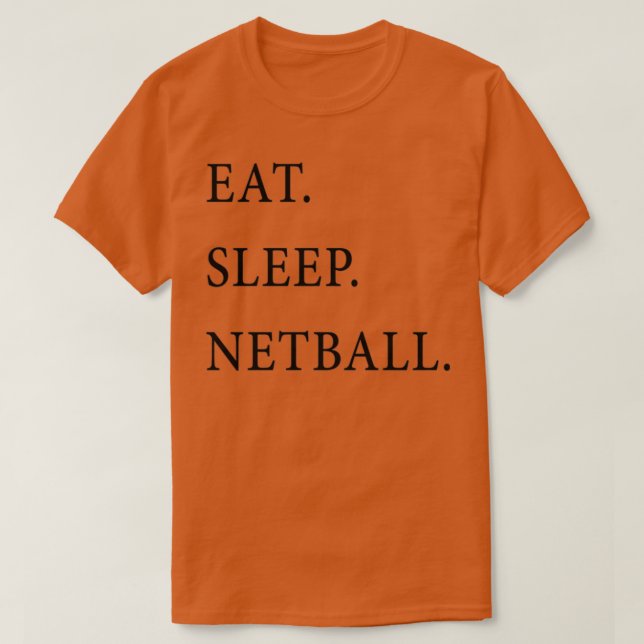 Camiseta Coma Netball em Repouso (Frente do Design)