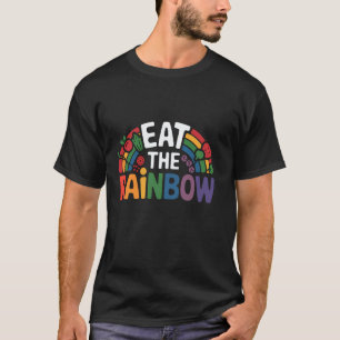 Camiseta Coma O Arco-Íris Alimentação Saudável Vegana Veget