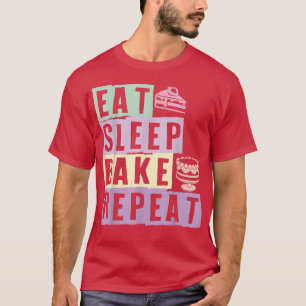 Camiseta Coma o Assar de latência Repete os padeiros de bol