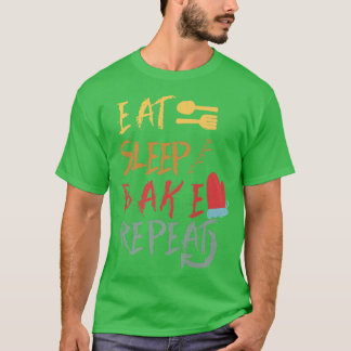 Camiseta Coma o Assar de latência Repita Designs engraçados