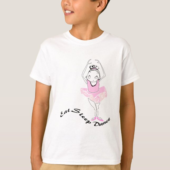 Camiseta Coma o balé da dança do sono (Frente)