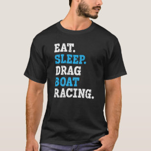 Camiseta Coma O Barco Da Corrida De Barcos De Arrasto De Ar