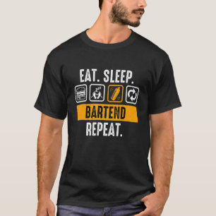 Camiseta Coma o Bartender de Repetição do Travão