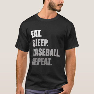 Camiseta Coma o Baseball Repetitivo de Sono Baseball 2