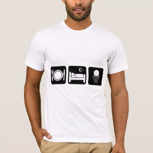 Camiseta coma o basquetebol do sono