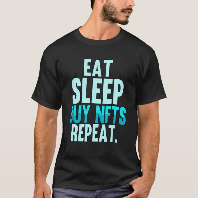 Camiseta Coma O Blockchain Do Cripto Trader Do Nfts Do Comp (Frente)