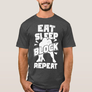 Camiseta Coma o Bloco de Sono Repetir o Gift Ofensivo do Li