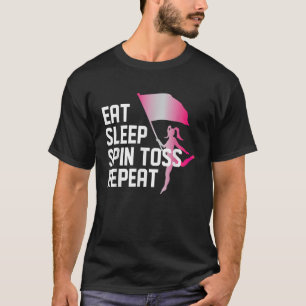 Camiseta Coma o botão de rotação do sono Repetir a Guarda d
