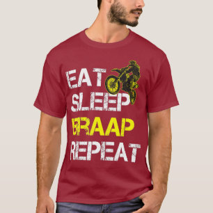 Camiseta Coma o Braap do Sono Repetir Presente de Camada de