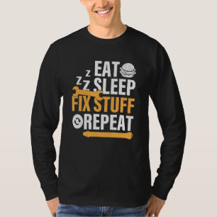 Camiseta Coma o Burger Sleep Fix Coisas Repetir
