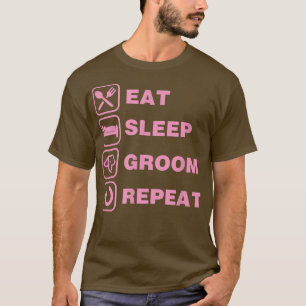 Camiseta Coma O Cachorro Do Sono Repete O Cachorro De Pet E