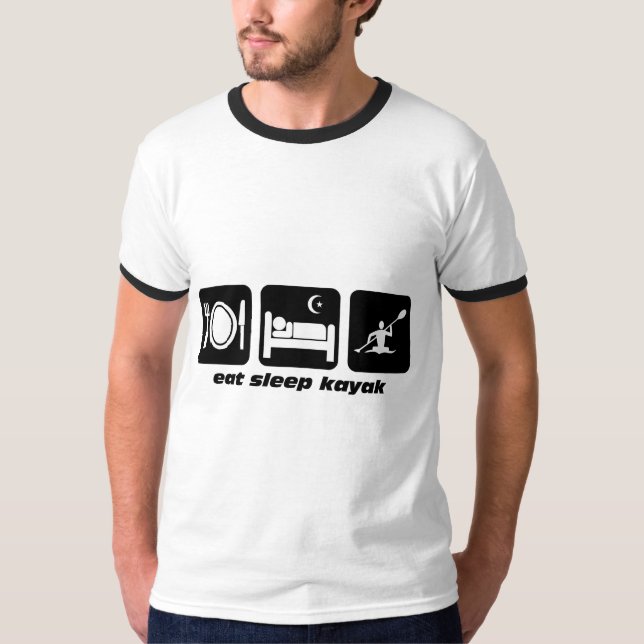Camiseta coma o caiaque do sono (Frente)