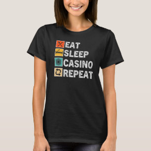 Camiseta Coma o cassino do sono Repetir, Jogo de Poker de J