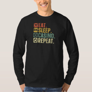Camiseta Coma o cassino do sono Repetir Jogo de Poker Jogo