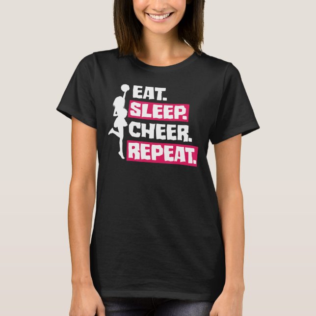 Camiseta Coma o Cheerleader de líder de torcida de torcida (Frente)