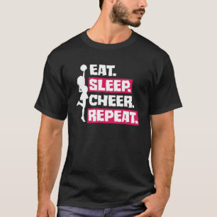 Camiseta Coma o Cheerleader de líder de torcida de torcida