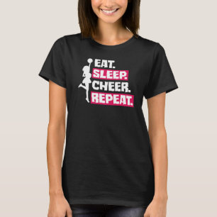 Camiseta Coma o Cheerleader de líder de torcida de torcida