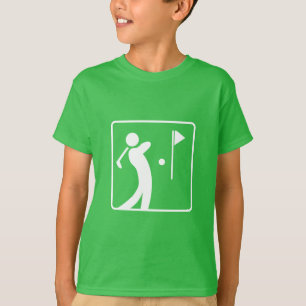 Camiseta Coma o clube de golfe de balanço da pessoa do