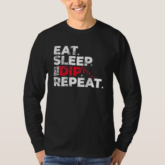 Camiseta Coma O Comprar De Sono O Dip Repetir A Troca De Mo (Frente)