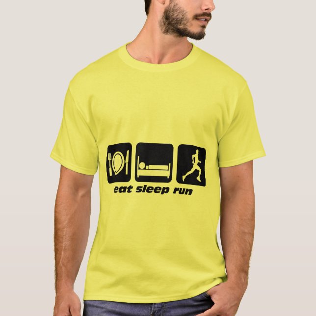 Camiseta Coma o corredor funcionado sono (Frente)
