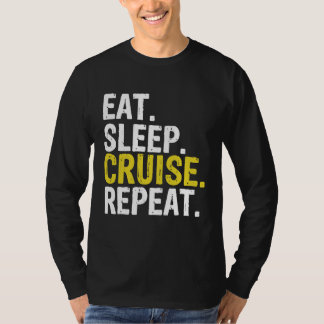 Camiseta Coma O Cruzeiro Do Sono Repetir Presente De Navio