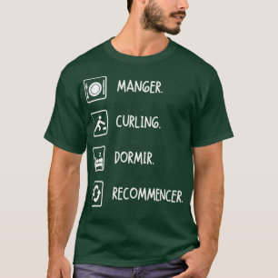 Camiseta Coma o Curling Sleep Reiniciar