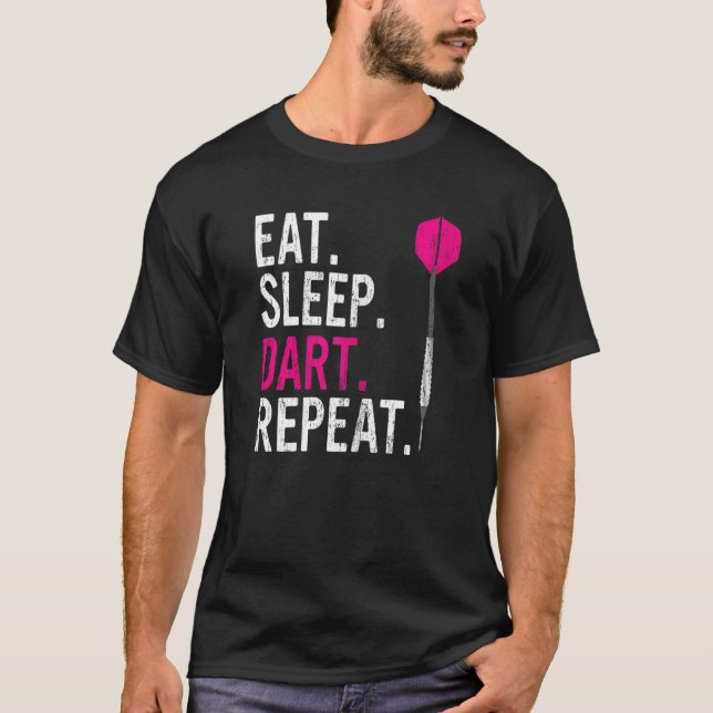 Camiseta Coma o dardo do sono Repetir as trevas (Frente)