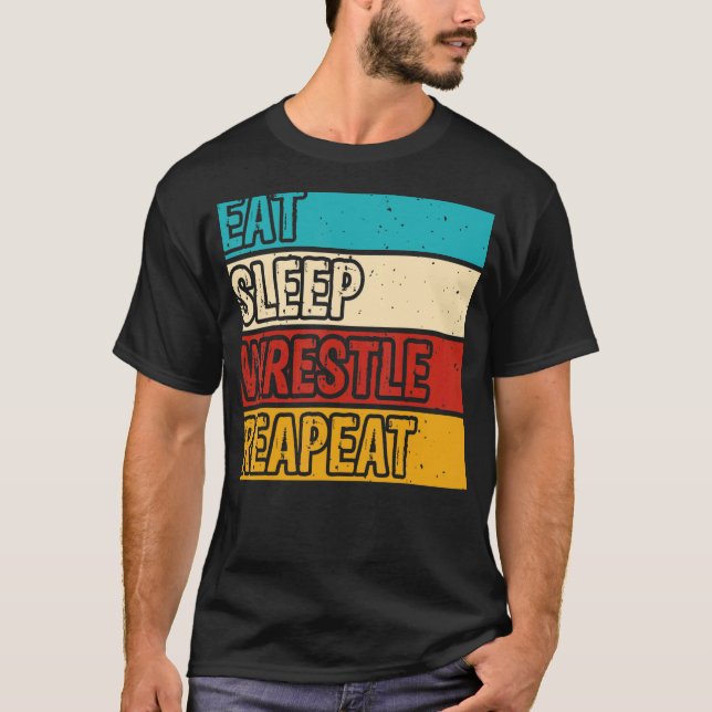 Camiseta Coma o descanso da Luta Repetidamente (Frente)