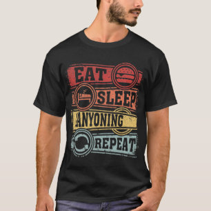 Camiseta Coma o Desfilamento de Suspensão Repetir