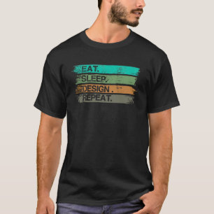 Camiseta Coma o Design de Repetição do Designer de Gráficos