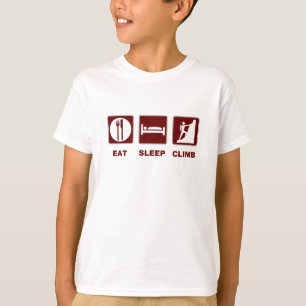 Camiseta Coma o design do t-shirt e do presente da escalada