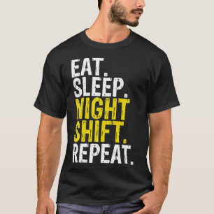 Camiseta Coma o Desvio noturno de latência Repetir Presente