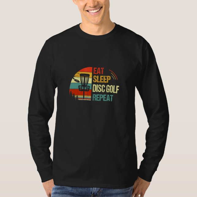 Camiseta Coma o disco adormecido Golf Repita o Sunset Vinta (Frente)