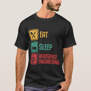 Camiseta Coma o Engenheiro de Engenharia Aeroespacial do So