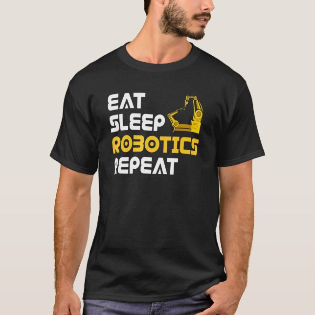 Camiseta Coma o Engenheiro Robótico Robótico Robótico (Frente)